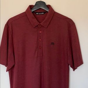 NEW travismathew men’s dark burgundy polo size: M